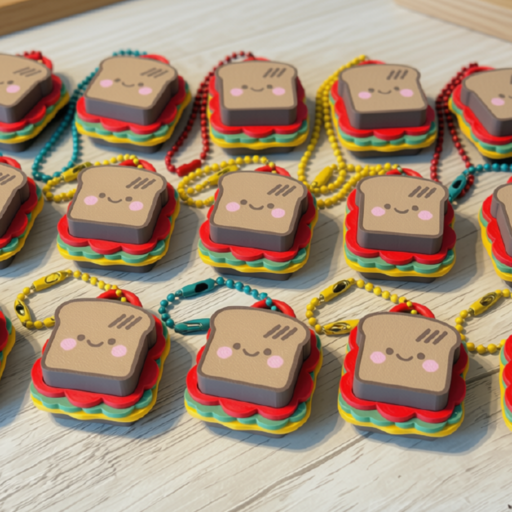 三文治按按 (Sandwich Click Keychain)