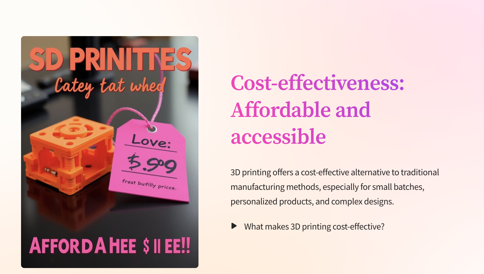 Cost-effectiveness: Affordable and accessible