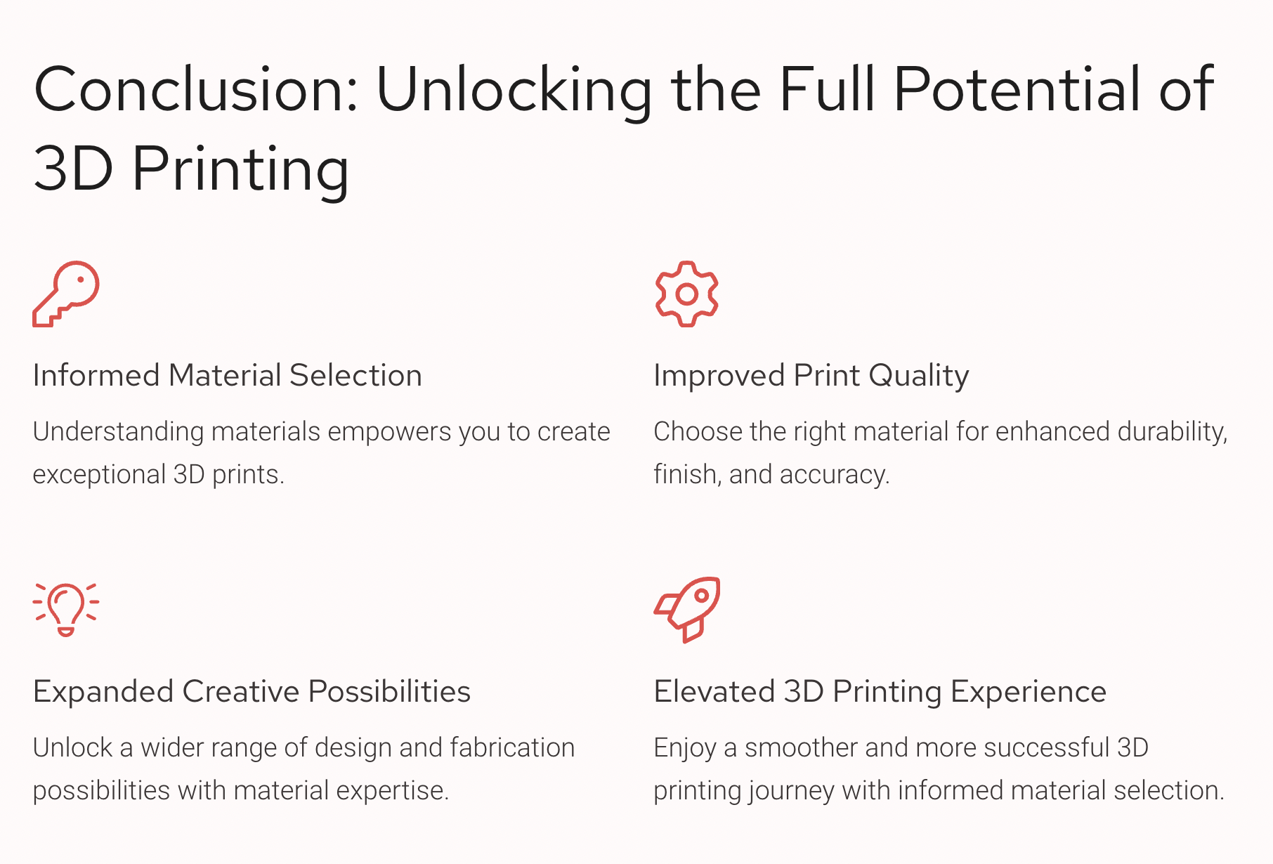 Conclusion: Unlocking the Full Potential of 3D Printing